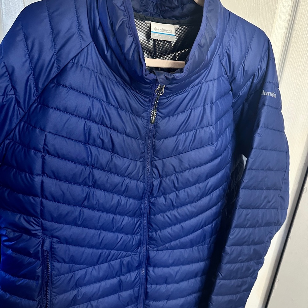 Navy Quilted Jacket - image 2